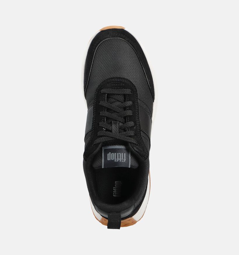 FitFlop Mode Flow Flatform Zwarte Sneakers voor dames (361451) - geschikt voor steunzolen