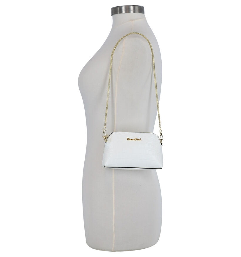 Kisses of Pearl Paula Beige Crossbody Tas in kunstleer (273754)