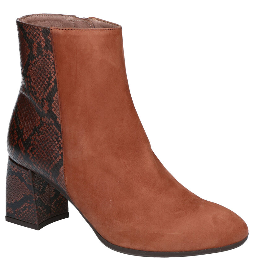 Wonders Cognac Enkellaarzen in leer (259718)