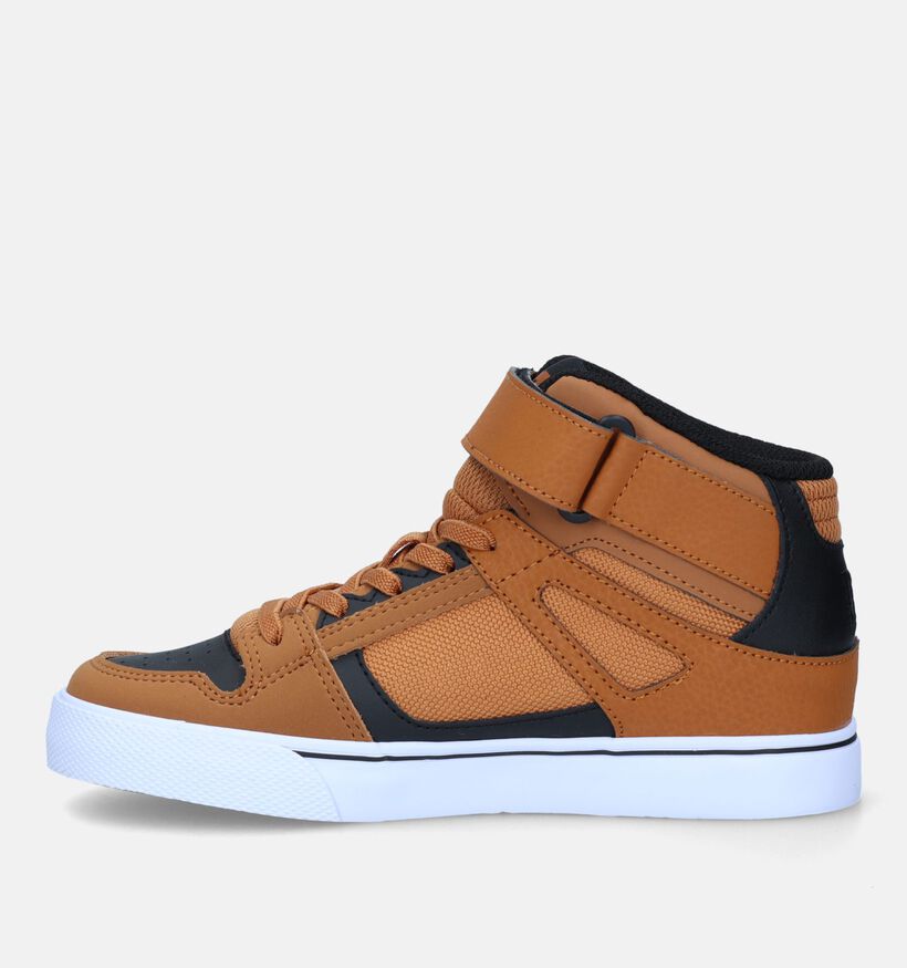 DC Shoes Pure High Top Baskets de skate en Cognac pour garçons (326851)