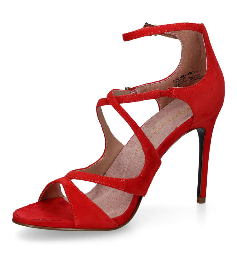 Tamaris Heart & Sole Sandales à talons hauts en Rouge pour femmes (320573)