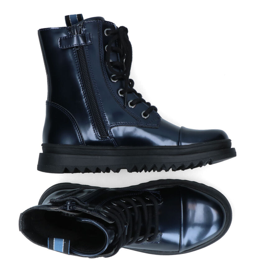 Geox Gillyjaw Zwarte Boots in kunstleer (317648)