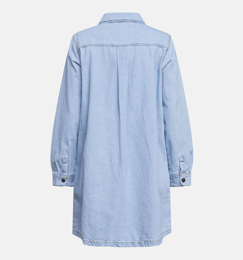 SISTERS POINT Ovea Robe chemise en Bleu Denim pour femmes (363310)