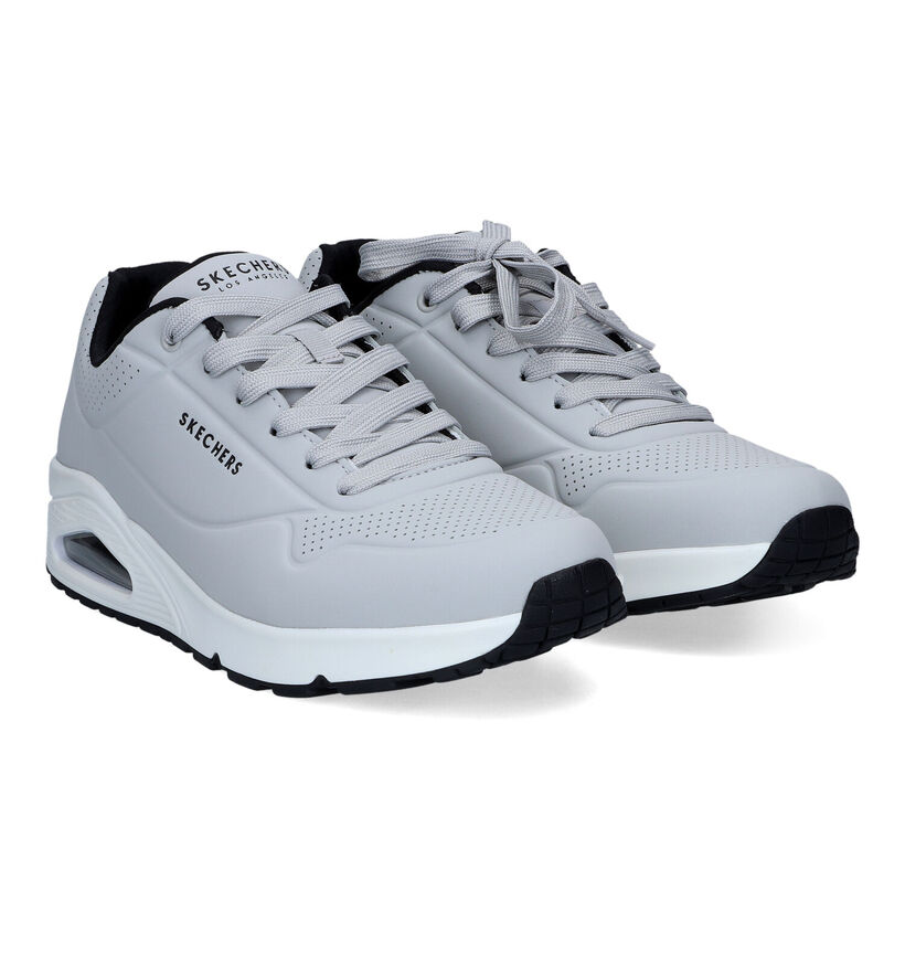 Skechers Uno Stand On Air Zwarte Sneakers voor heren (350318) - geschikt voor steunzolen