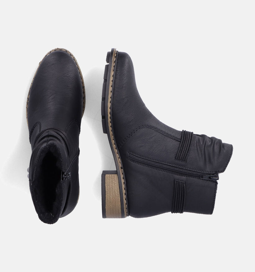 Rieker Bottines plates en Noir pour femmes (347433)