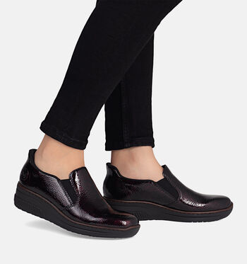 Rieker Chaussures plates Bordeaux