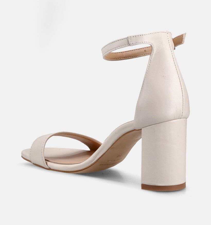 Laurent David Nappa Ghiaccio Ecru Sandalen met Bandje voor dames (374161)