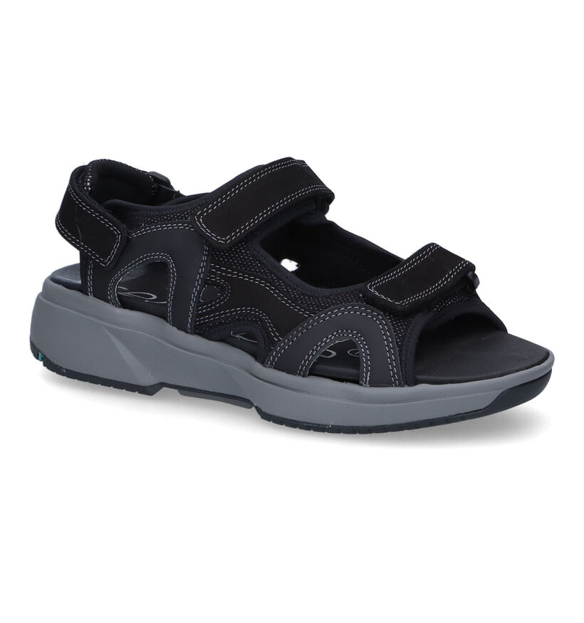 Xsensible Timor Zwarte Sandalen in stof (308043)