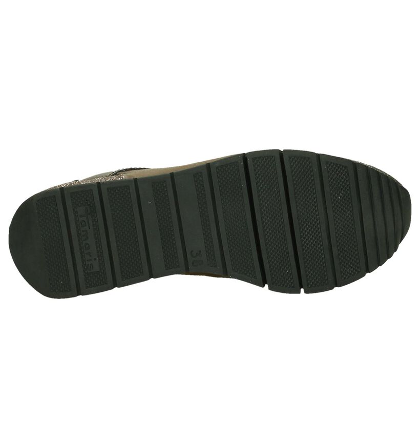 Bronzen Veterschoenen Tamaris in stof (202686)