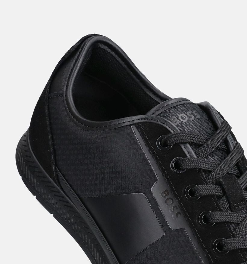 BOSS Zwarte Veterschoenen voor heren (366459) - geschikt voor steunzolen