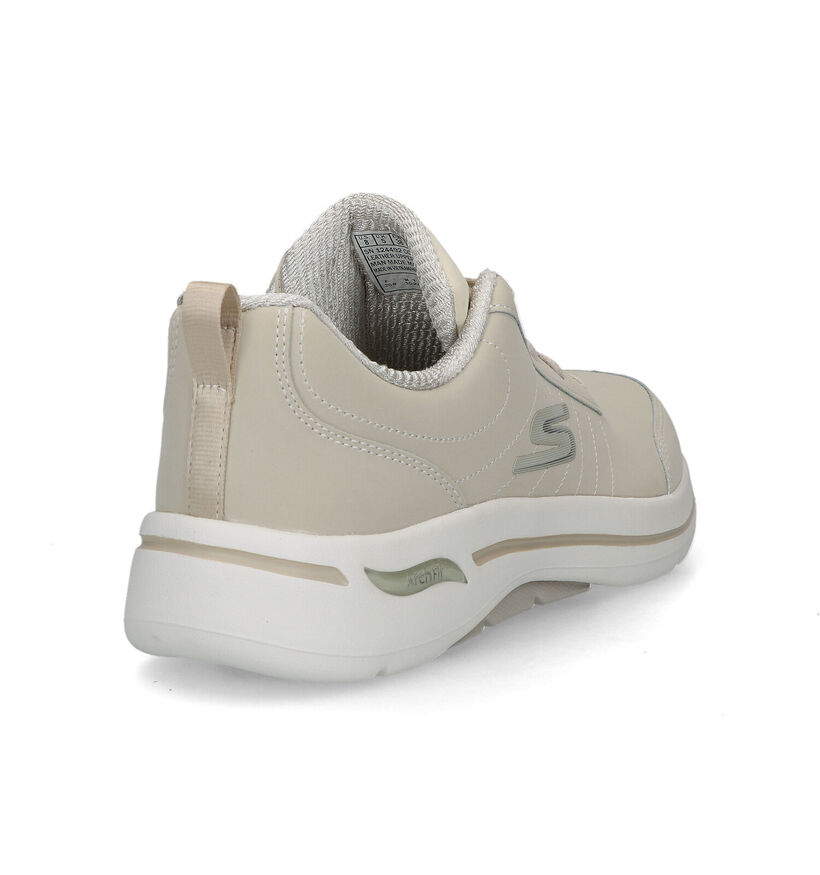 Skechers Go Walk Arch Fit Beige Sneakers voor dames (319364) - geschikt voor steunzolen