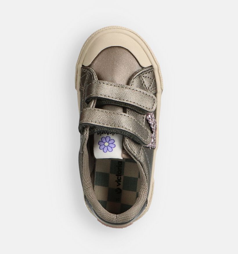 Victoria Tribu Tiras Metalizado Grijze Velcroschoenen voor meisjes (363046)