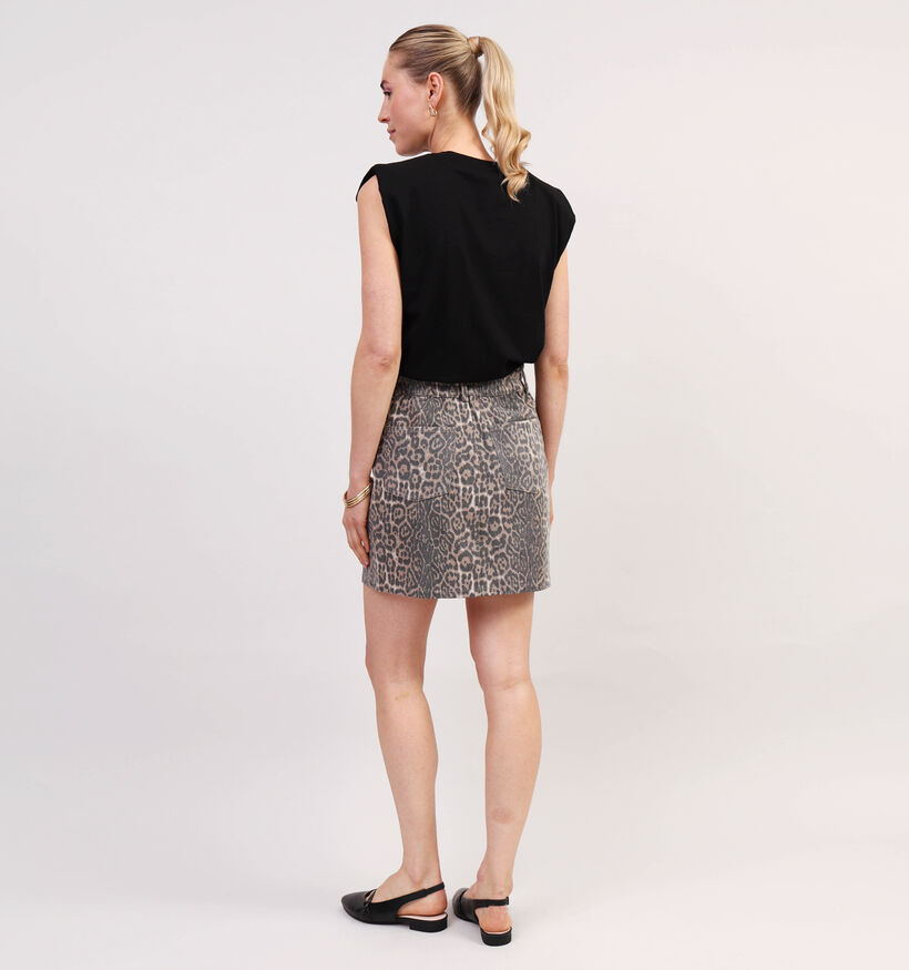 Minus Rana Bruine Korte rok voor dames (354534)