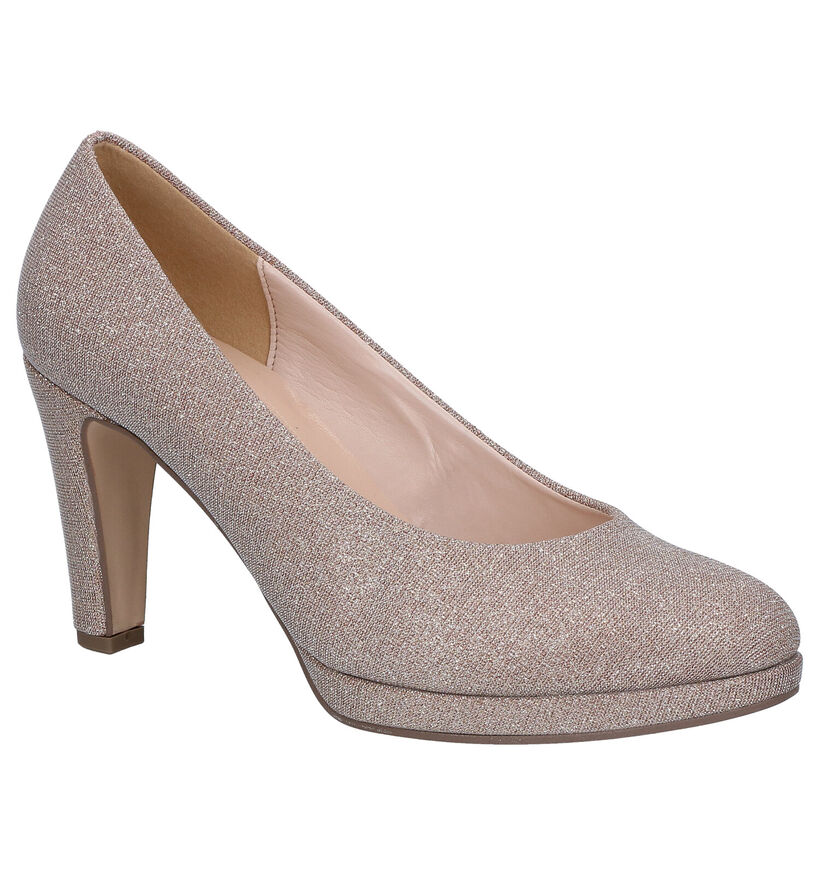 Gabor Soft & Smart Roze Pumps in stof (271679)