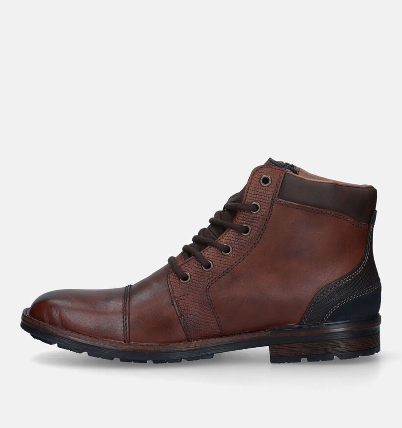 Rieker Boots à lacets en Cognac pour hommes (331752)