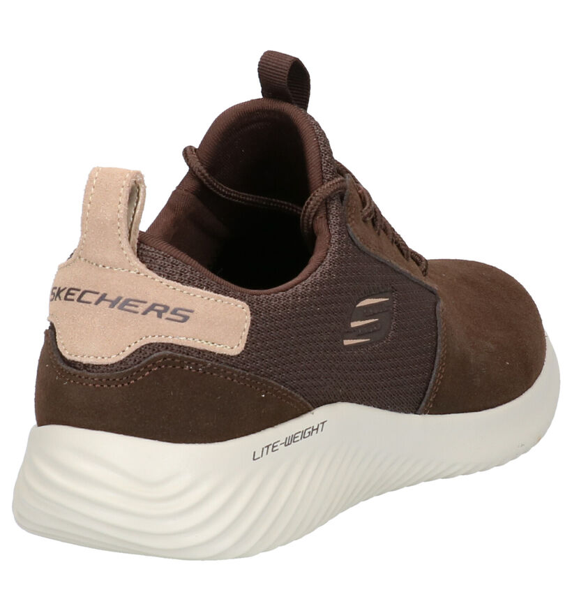 Skechers Bounder Bruine Sneakers in daim (262781)