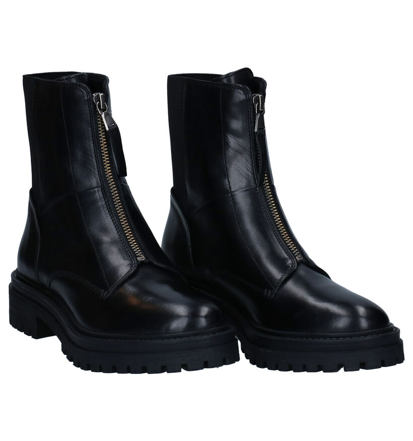 Geox Iridea Zwarte Boots in leer (294023)