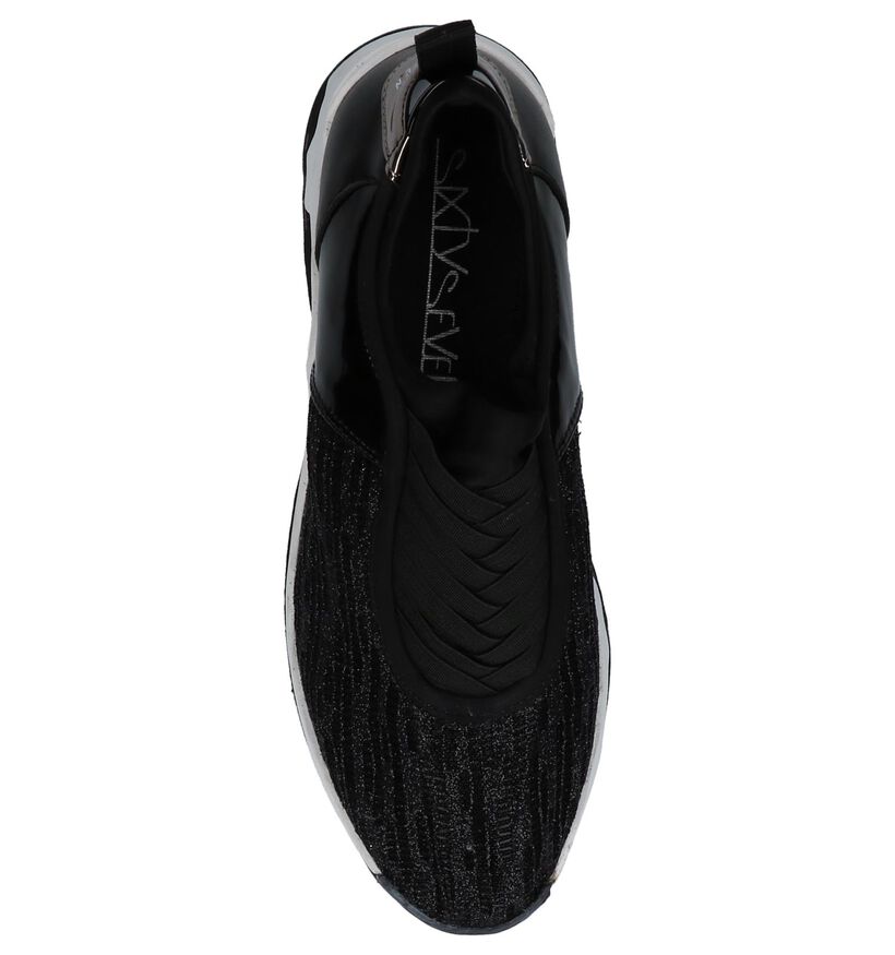 Sixtyseven Chaussures slip-on en Noir en cuir verni (219682)