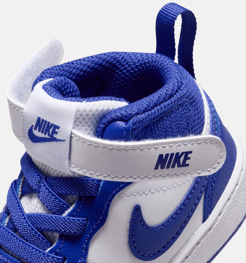 Nike Court Borough Baskets montantes en Bleu pour garçons (364599) - pour semelles orthopédiques