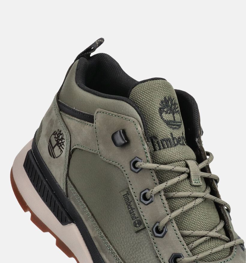 Timberland Field Trekker Low Baskets basses en Vert fonc&eacute; pour hommes (378141) - pour semelles orthop&eacute;diques