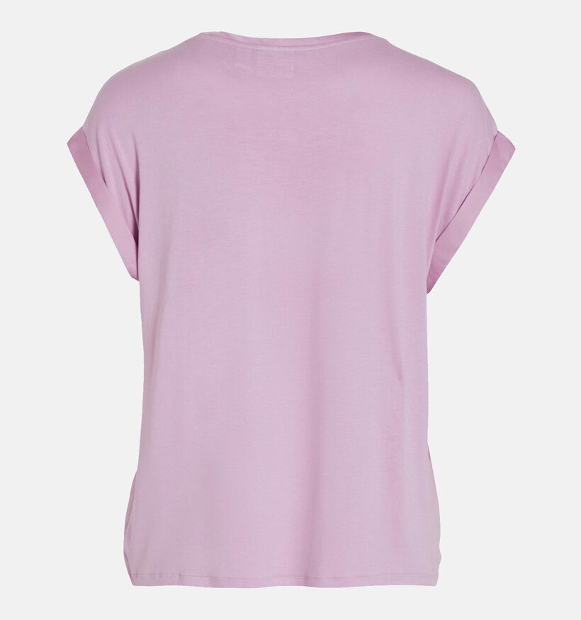 Vila Ellette Satin Blouse en Rose pour femmes (335436)