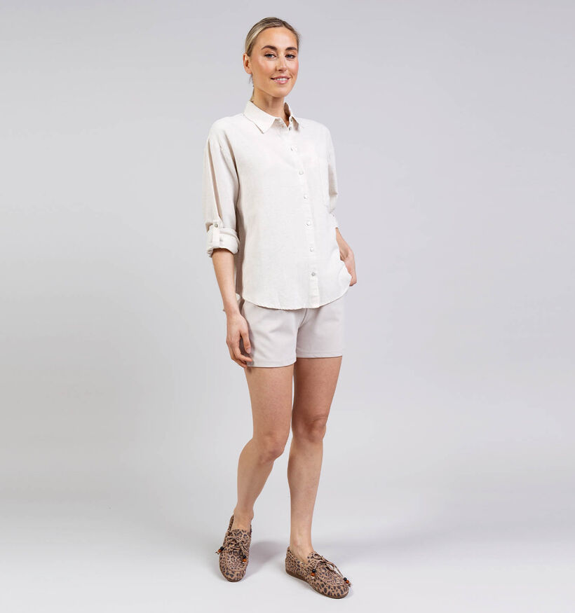 Vila Prisilla Loose Lichtbeige Hemd voor dames (368040)