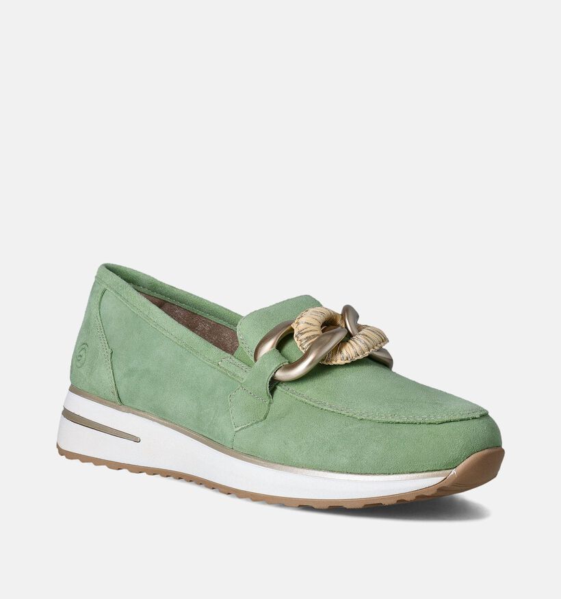 Remonte Groene Mocassins voor dames (351216) - geschikt voor steunzolen