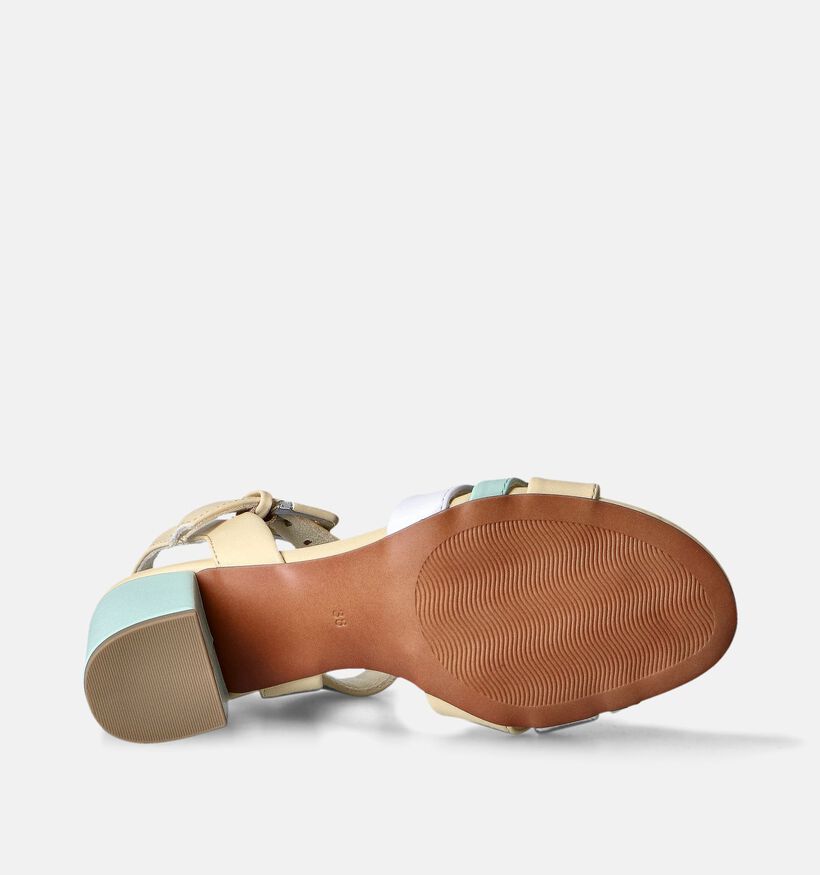 Marco Tozzi Gele Sandalen met blokhak voor dames (354225)