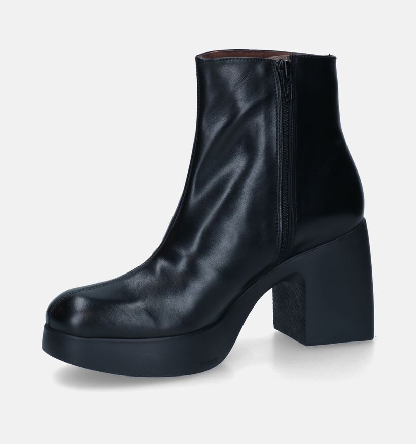 Wonders Bottines à talons en Noir en cuir (317248)