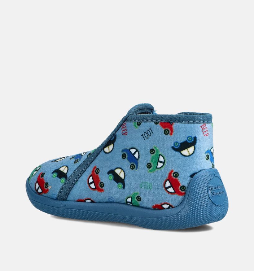Milo & Mila Pantoufles fermées en Bleu clair pour filles, garçons (364933) - pour semelles orthopédiques