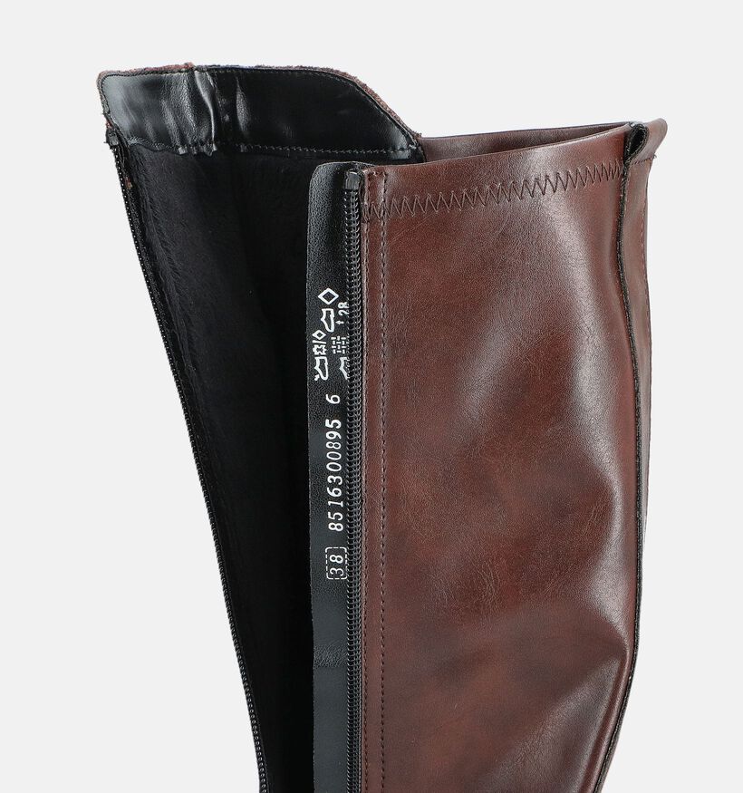 Remonte Bottes hautes en Marron pour femmes (379865) - pour semelles orthop&eacute;diques