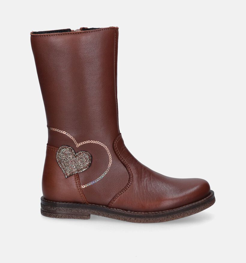Little David Pepita Bottes en Cognac pour filles (349378) - pour semelles orthopédiques