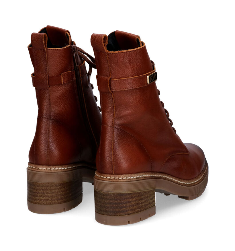 River Woods Gotja Cognac Bottines in leer (316102)