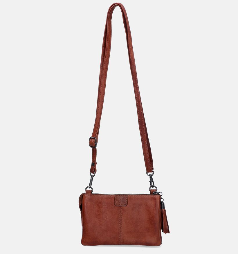 Bear Design Sac porté croisé en Cognac pour femmes (350756)