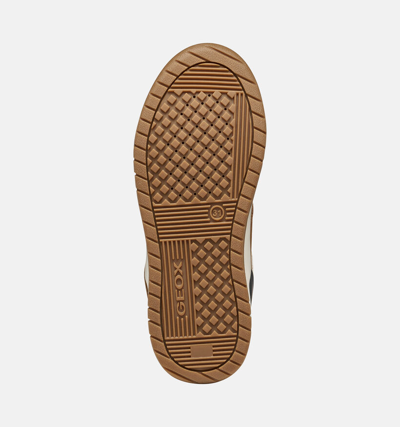 Geox Perth Boy Baskets montantes en Marron pour gar&ccedil;ons (377718) - pour semelles orthop&eacute;diques