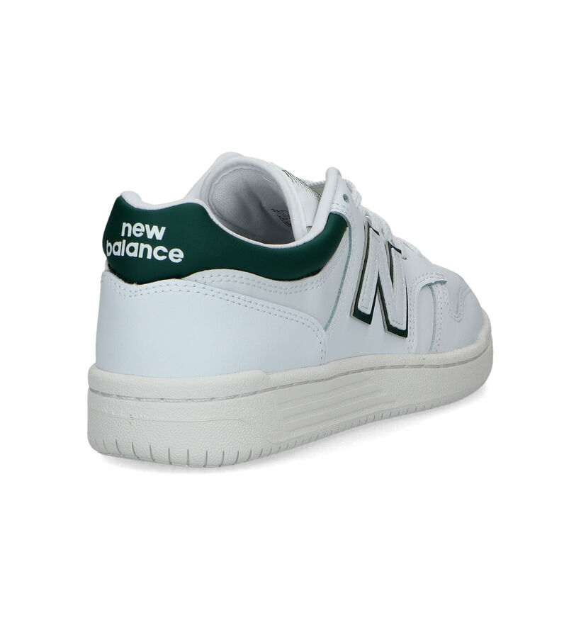 New Balance BB 480 Witte Sneakers voor dames (319285) - geschikt voor steunzolen