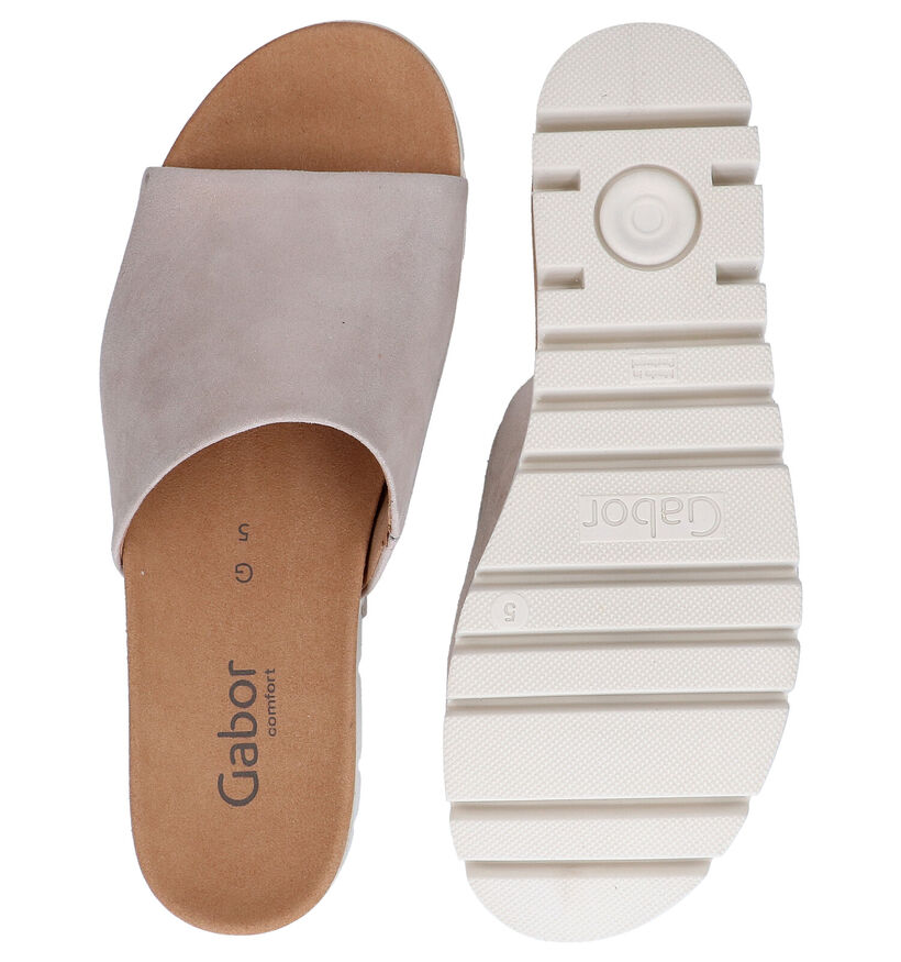 Gabor Beige Muiltjes in nubuck (289530)