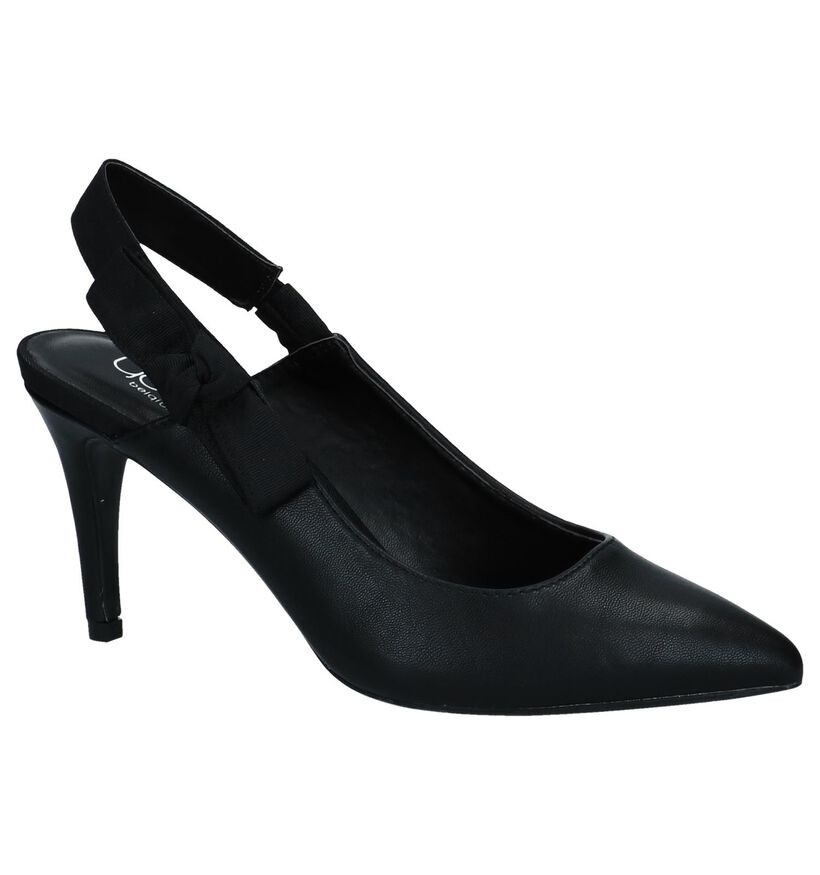 Zwarte Pumps met Open Hiel Youh! Ester in kunstleer (239202)