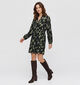 Vero Moda Lanini Zwarte Midi-Jurk voor dames (377606)
