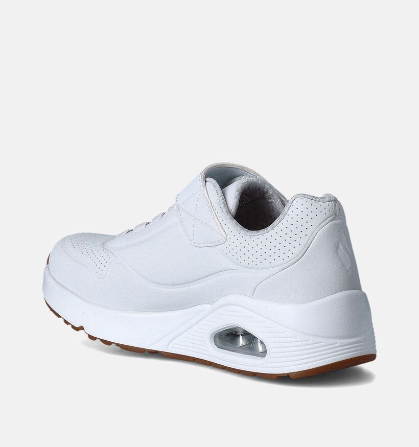 Skechers Uno Air Blitz Witte Sneakers voor jongens, meisjes (350335)