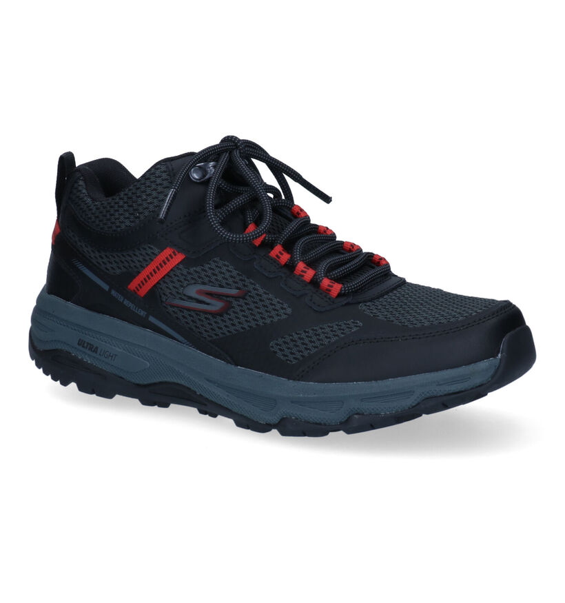 Skechers Gorun Trail Altitude Element Zwarte Wandelschoenen in leer (306025)