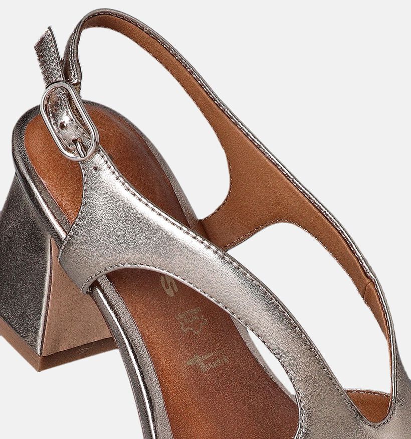Tamaris Sandales avec talon en Or pour femmes (356952)