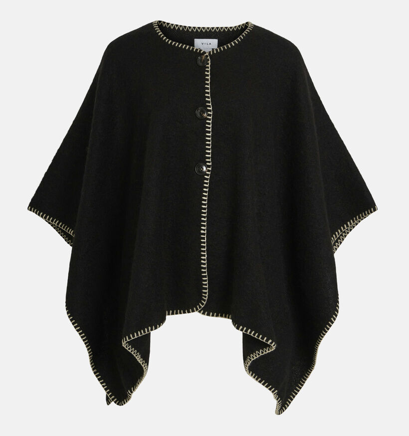 Vila Santel Zwarte Cape voor dames (346099)