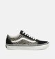 Vans Old Skool Leopard Baskets en Noir pour femmes (360207)