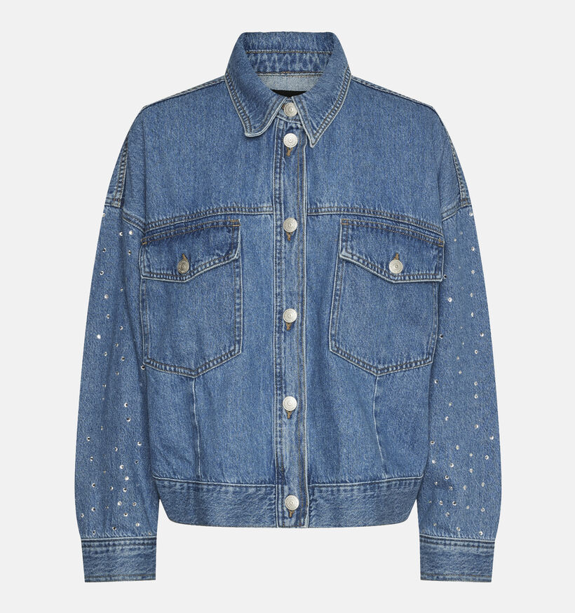 Pieces Sky Veste en jeans en Bleu pour femmes (342008)