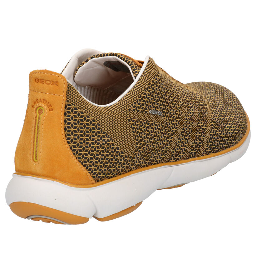 Geox Nebula Gele Instappers in stof (275506)