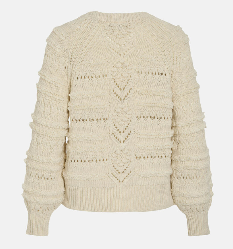 Vila Tamo Beige Gebreide trui voor dames (348743)