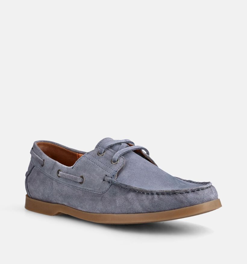 Via Borgo Chaussures bateau en Bleu pour hommes (373690)