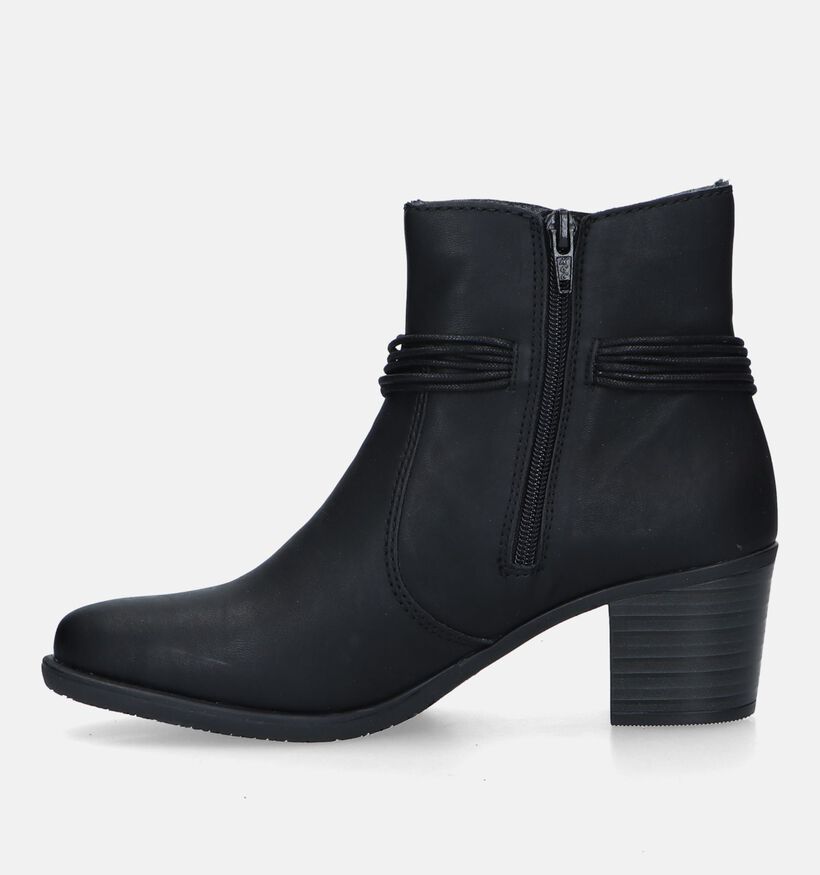 Rieker Bottines avec talon carré en Noir pour femmes (331605)