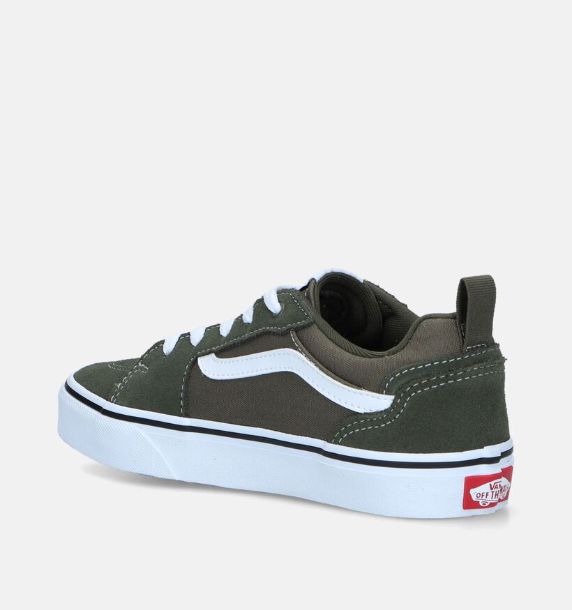 Vans Filmore YT Baskets de skate en Vert Khaki pour garçons (336496)